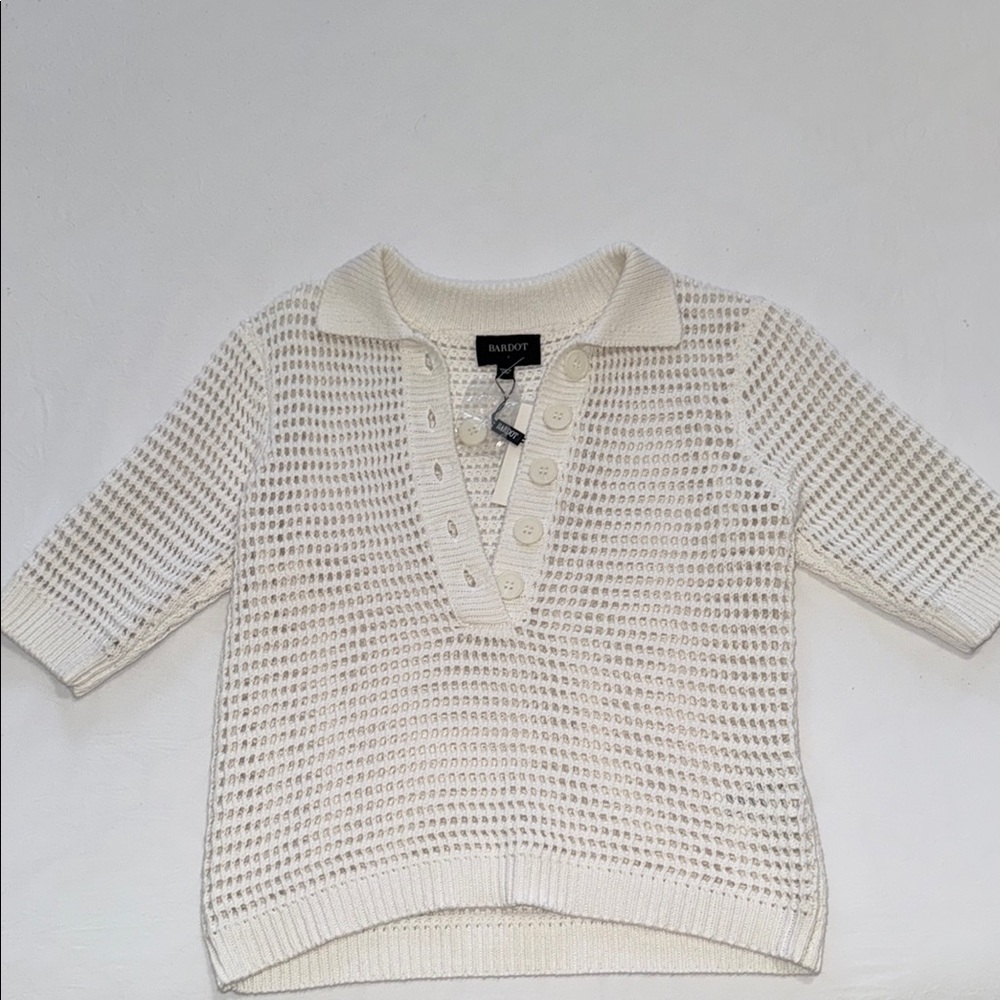 Bardot Women's Cream Knit Sweater Top